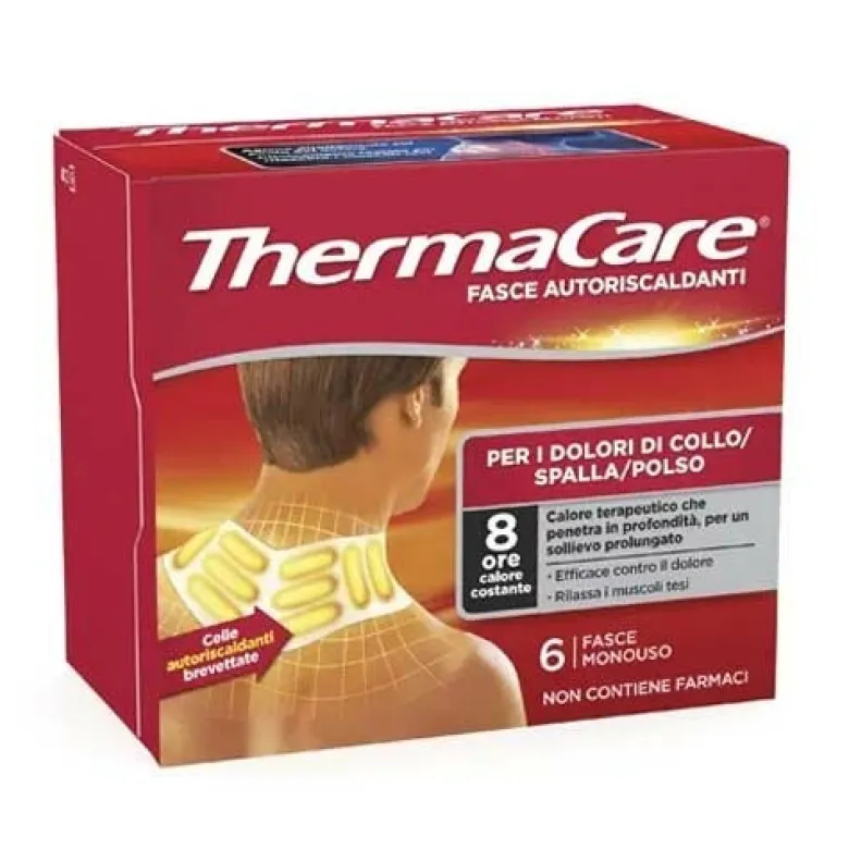 Thermacare Fasce Autoriscaldanti Terapeutiche Collo Spalla Polso 6 pezzi