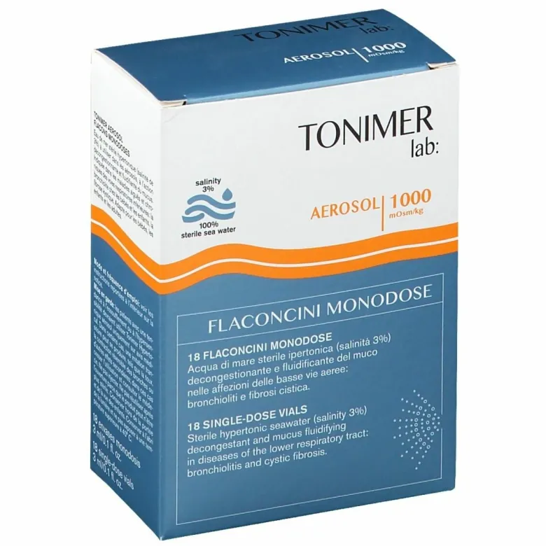 Tonimer lab aerosol 18 flaconcini 3 ml monodose