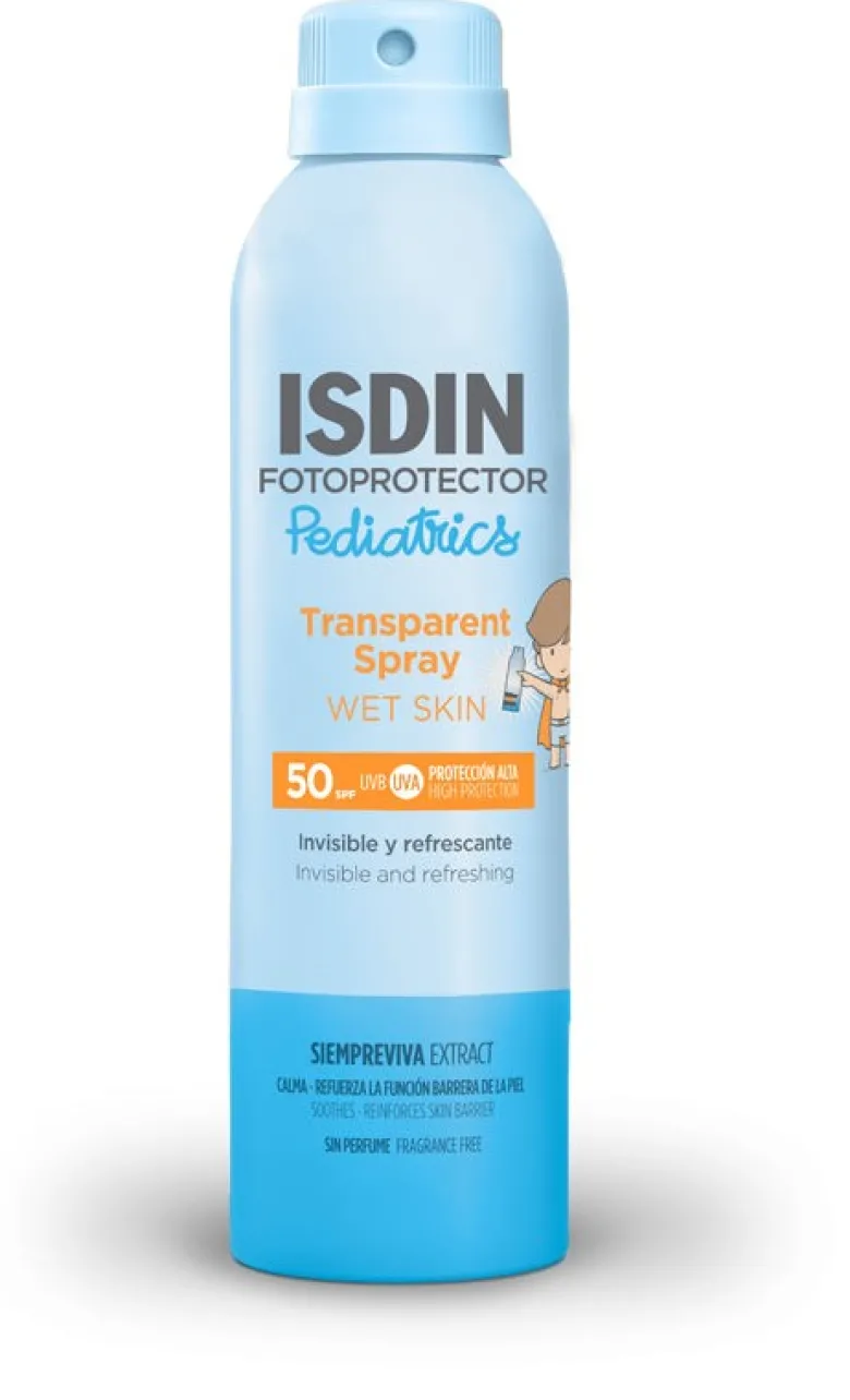 Transparent Spray Wet Skin Pediatrics Spf50 250 ml
