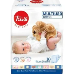 Trudi Baby Care Telini Multiuso 60x60cm 10 Pezzi