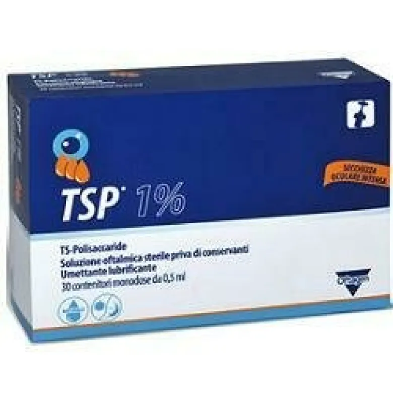 Tsp 1% soluzione oftalmica umettante lubrificante 30 flaconcini monodose 0,5 ml
