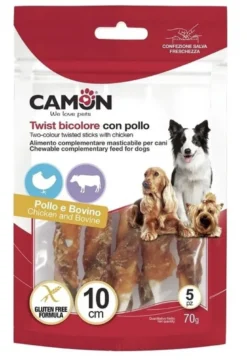 Twist bicolore con pollo 10 cm 70/80 g