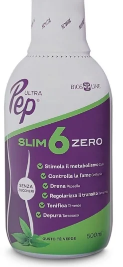 Ultra pep slim 6 zero te' verde 500ml