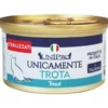 Unipro Unicamente Trota Cibo Umido Gatti Adulti Sterilizzati Barattolo 85g
