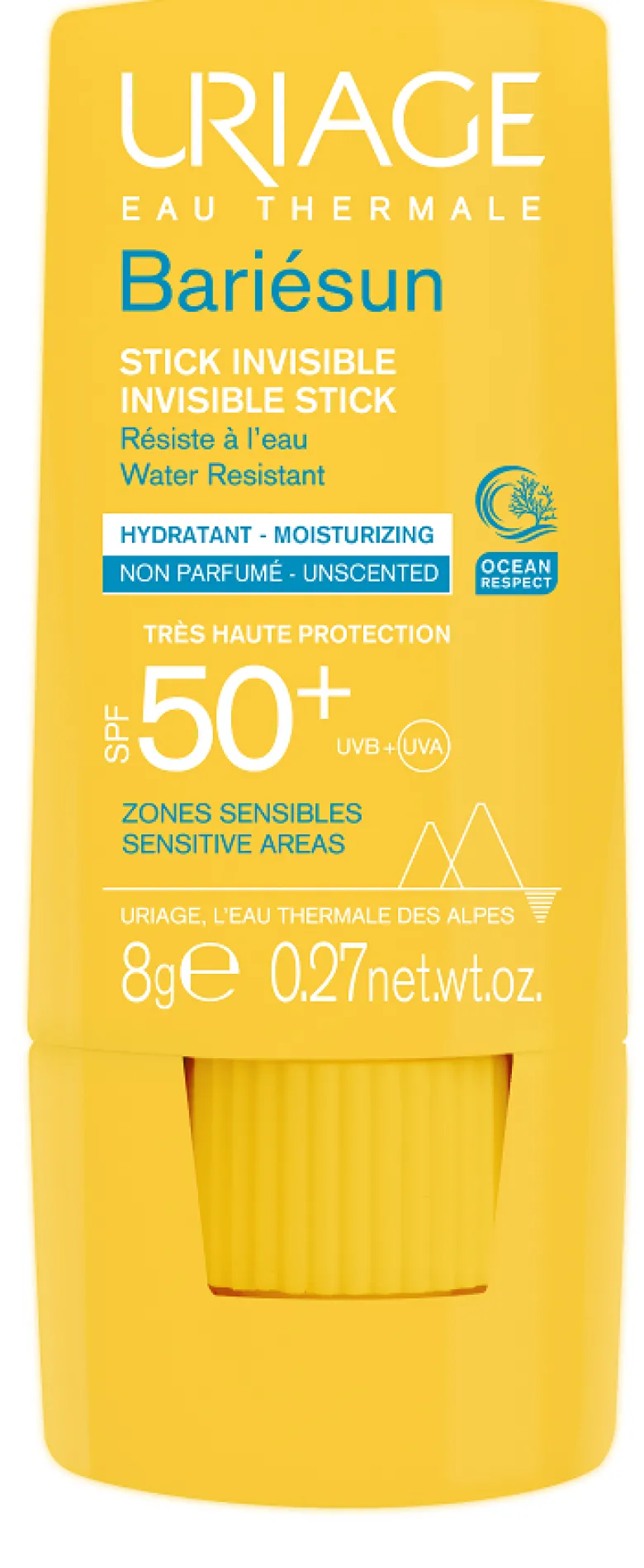 Uriage Bariésun Stick Solare Invisibile SPF 50+ Zone Sensibili 8 g