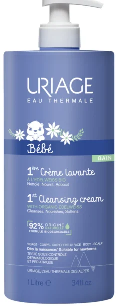 Uriage Bébé Crema Lavante Detergente Senza Sapone 1 L