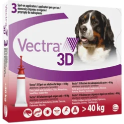 Vectra 3D Spot-on 3x8ml Antiparassitario Cani >40kg Tappo Rosso