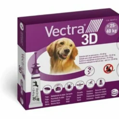 Vectra 3D Viola Antiparassitario Cani 25-40 Kg 3 Pipette