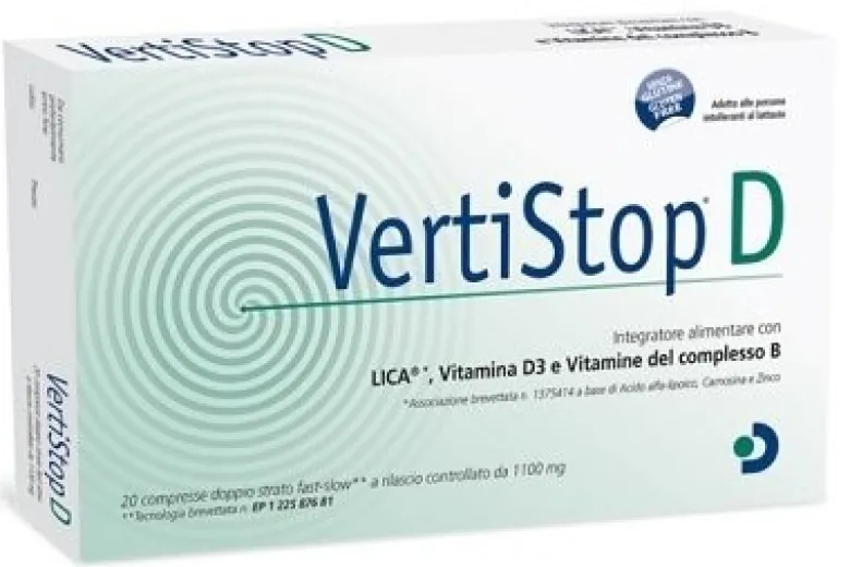Vertistop d 20 compresse da 1100 mg