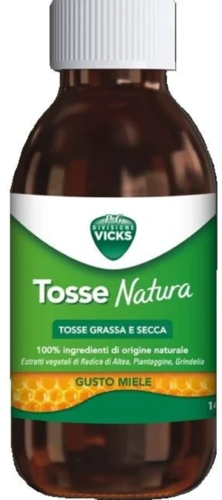 Vicks Tosse Natura Tosse Grassa e Secca Gusto Miele 140 ml