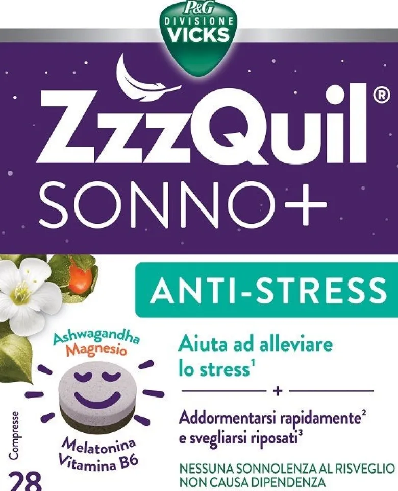 Vicks Zzzquil Sonno+ Antistress 28 Capsule