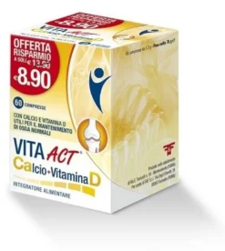 Vita act calcio + vitamina d 60 compresse