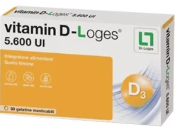 Vitamin d-loges 30 gelatine masticabili gusto limone 42 g