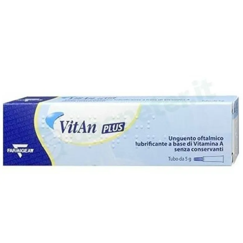 Vitan plus unguento oftalmico lubrificante occhio secco 5 g