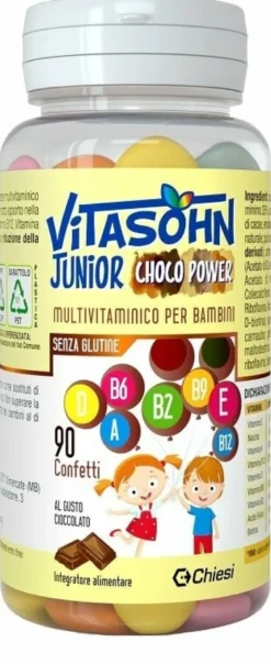 Vitasohn junior choco power per bambini 90 confetti