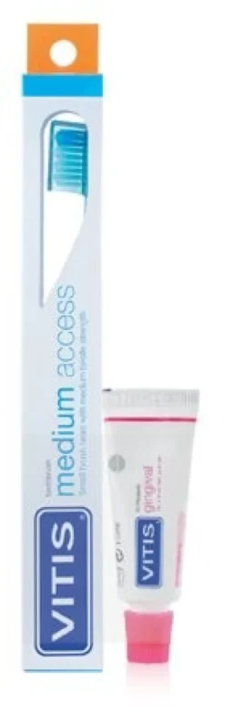 Vitis spazzolino medium access + vitis dentrifricio gingival15 ml