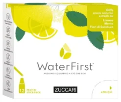 Water first limone-menta-fiori di sambuco 12 stick pack