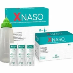 Xnaso soluzione salina con peg 3350 e sali per irrigazione nasale 30 bustine + 1 erogatore