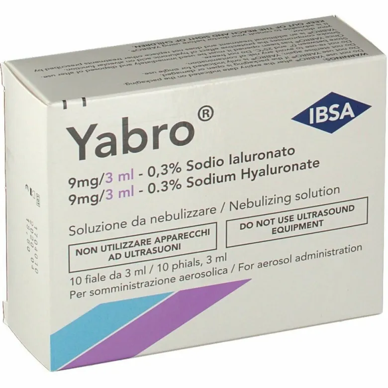 Yabro Acido Ialuronico 0,3% Soluzione per Nebulizzatore 3 ml 10 fiale