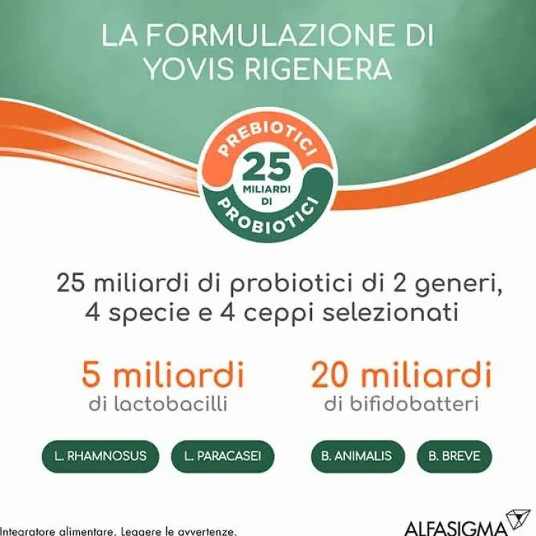 Yovis Rigenera 50+ Integratore Fermenti Lattici 10 bustine
