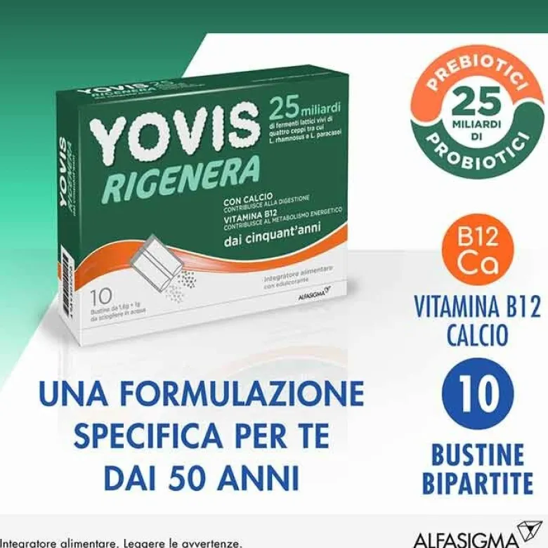 Yovis Rigenera 50+ Integratore Fermenti Lattici 10 bustine