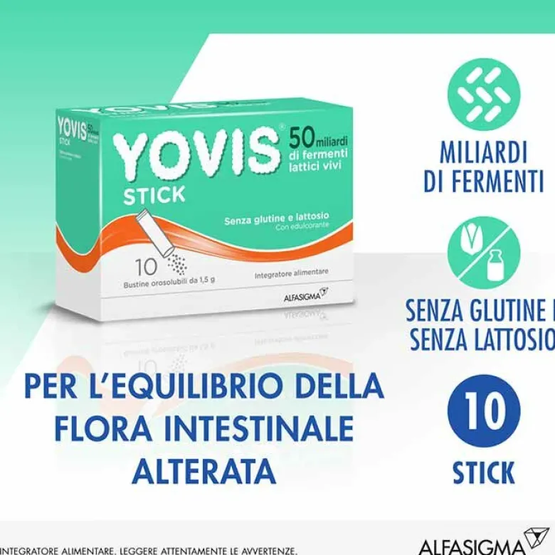 Yovis Stick 50 miliardi di Fermenti Lattici Vivi 10 bustine