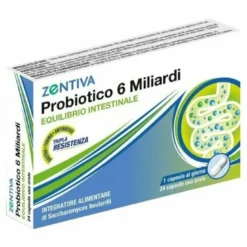 Zentiva Probiotico 6 miliardi Equilibrio Intestinale 24 Capsule