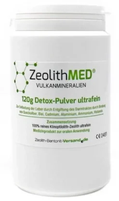 Zeolithmed minerali vulcanici detox polvere ultrafine 120 g
