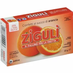 Ziguli Confetti al Gusto di Arancia 36 palline