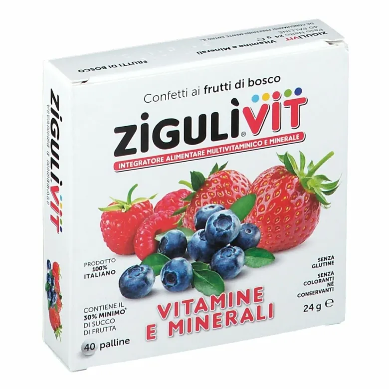 Ziguli vitamina fruttibosco 40 confetti