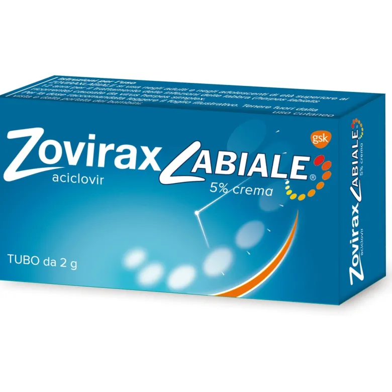 Zovirax Labiale Infezione Virus Herpes Simplex (Herpes Labiale) Labbra Adulti E Adolescenti 2 g