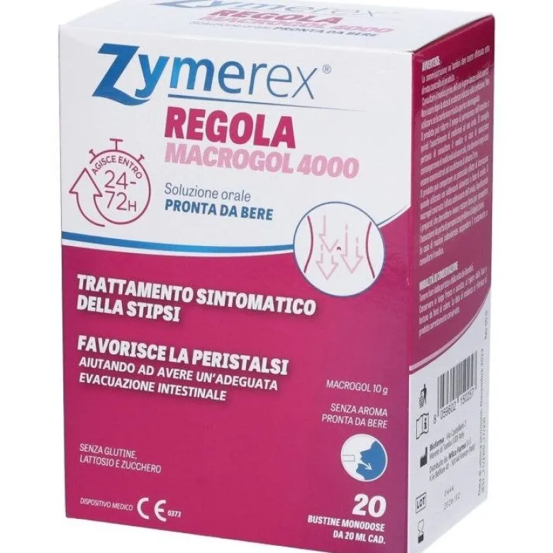 Zymerex regola macrogol 4000 20 bustine da 20ml